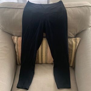 Lululemon Align Ribbed High Rise Pant 25” (hemmed to 23”). Color black